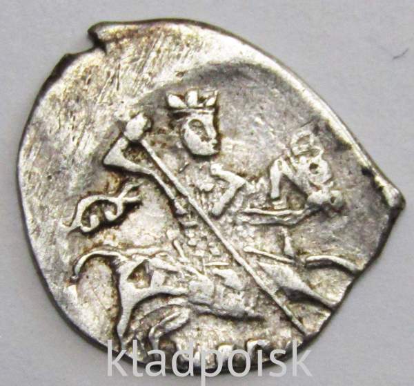 Копейка серебро Дмитрий Иванович (Лжедмитрий), чешуйка, 1605 г., Новгород, КГ-247, арт 7 Копейка серебро Дмитрий Иванович (Лжедмитрий), чешуйка, 1605 г., Новгород, КГ-247, арт 7