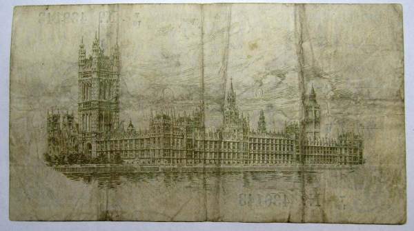 Банкнота 1 фунт 1919-1928 гг - Великобритания Банкнота 1 фунт 1919-1928 гг - Великобритания