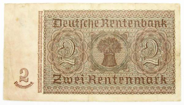 Банкнота 2 марки 1937 года, Германия Банкнота 2 марки 1937 года, Германия