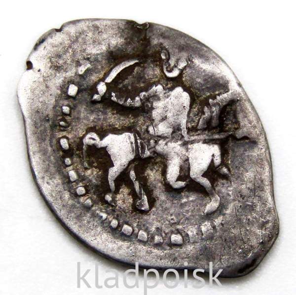 Мечевая копейка (чешуя) серебро Иван IV Васильевич Грозный 1533-1584 гг., Псков, ГКХ № 27