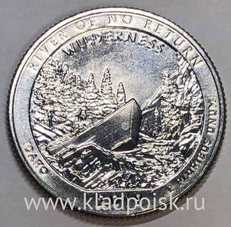 Монета 25 центов США Резерват им. Фрэнка Чёрча (2019) S