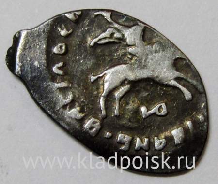 Денга «Осподарь Всея Руси» Иван III Васильевич (чешуя), серебро, 1478-1505гг, арт 2 Денга «Осподарь Всея Руси» Иван III Васильевич (чешуя), серебро, 1478-1505гг, арт 2