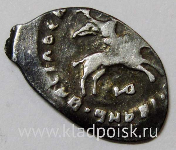 Денга «Осподарь Всея Руси» Иван III Васильевич (чешуя), серебро, 1478-1505гг, арт 2