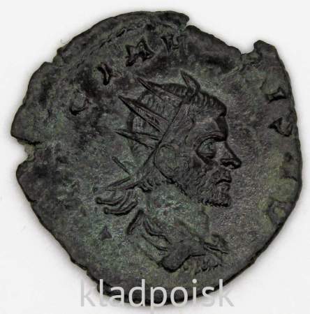 Монета Антониниан Римская Империя Император Марк Аврелий Клавдий II Готский 268-270 гг., арт 5