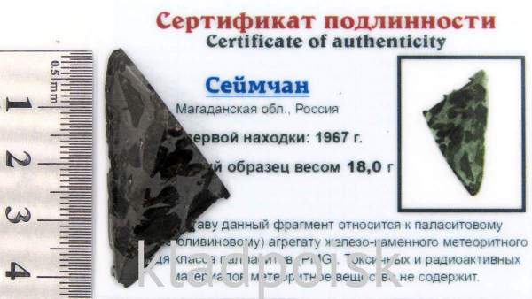 Осколок метеорита Сеймчан арт 2