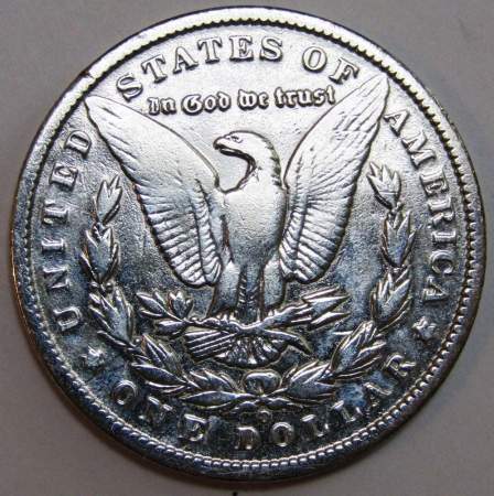 Монета 1 доллар Моргана США, Серебро 900 пр., 1888 год