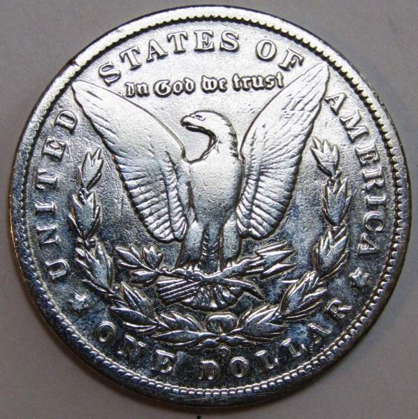 Монета 1 доллар Моргана США, Серебро 900 пр., 1888 год