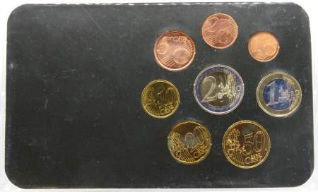 Набор регулярных монет Евро Люксембург 2005-2006 годов