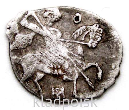 Портретная копейка серебро Борис Федорович Годунов (чешуя), 1598-1605 гг. Московский денежный двор, арт 2