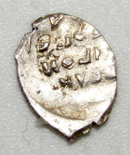 Полушка (1/4 копейки) серебро Иван IV Васильевич Грозный 1533-1584 гг. Новгород, арт 2