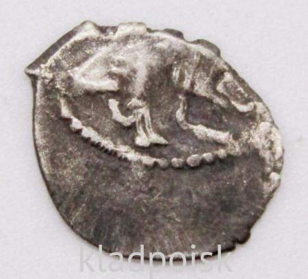 Копейка серебро Петр I Алексеевич (чешуя), Кадашевский денежный двор