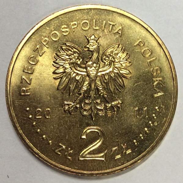 Монета 2 злотых Польша Калиш из серии Города Польши, 2011