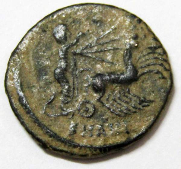 Монета Фоллис Римская Империя, Император Константин I Великий 307-337 гг., арт 3 Монета Фоллис Римская Империя, Император Константин I Великий 307-337 гг., арт 3