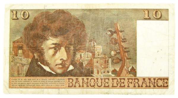 Банкнота 10 франков 1977 года Франция (Берлиоз)