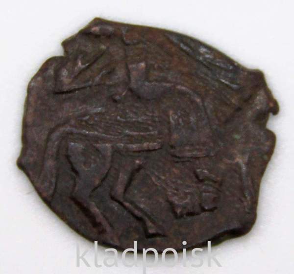 Копейка медь Алексей Михайлович (чешуя), Медный бунт, Новгород, арт 5 Копейка медь Алексей Михайлович (чешуя), Медный бунт, Новгород, арт 5