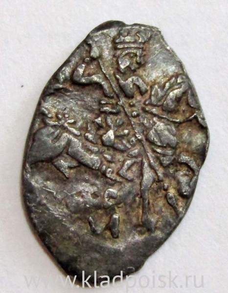 Копейка серебро Фёдор Иванович (чешуя), 1584-1598 гг. Московский денежный двор