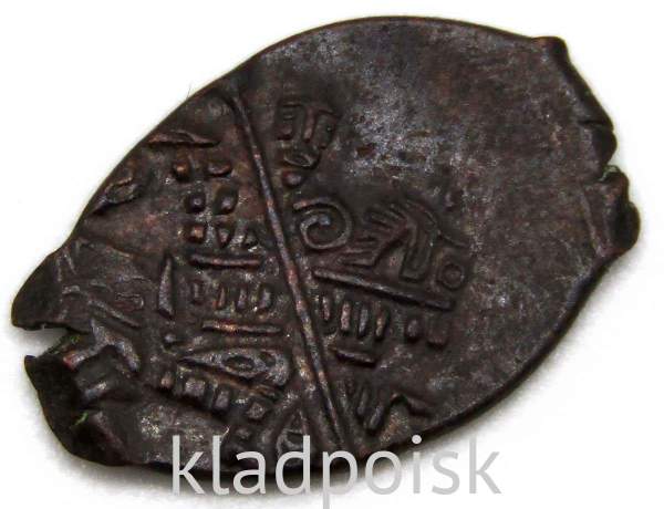 Копейка медь Алексей Михайлович (чешуя), 1655-1663 гг. Медный бунт, Москва, Старый двор, арт 5