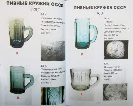 Каталог-ценник Пивные кружки СССР и молодой России