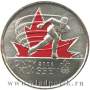 Монета  25 центов Канада, XXI зимние Олимпийские Игры, Ванкувер 2010 – Синди Классен, цветная эмаль
