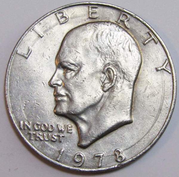Монета 1 доллар США 1978 года (Доллар Эйзенхауэра или Лунный орёл) P