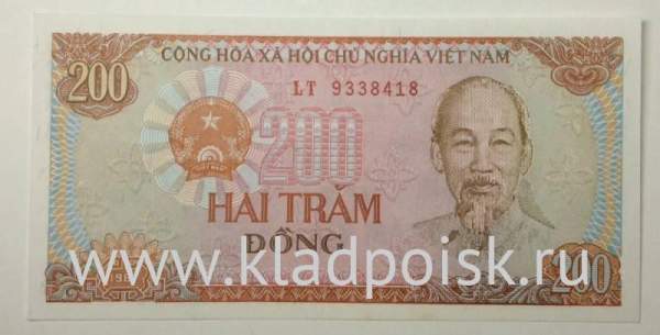 Банкнота Вьетнам 200 донгов 1987 года