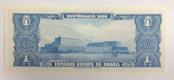 Банкнота Бразилия 1 крузейро 1955 года