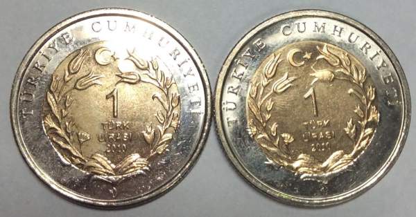 Набор монет 1 лира Турция – Кошка, Собака, 2010