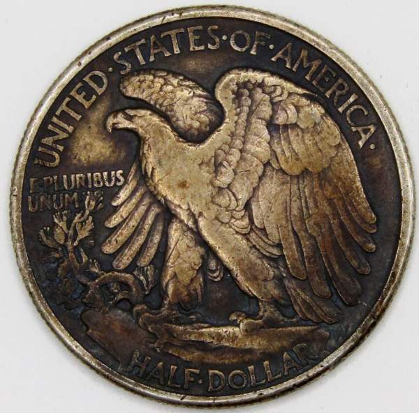 Монета 50 Центов США «Шагающая свобода» 1947 Серебро 900 пробы Монета 50 Центов США «Шагающая свобода» 1947 Серебро 900 пробы