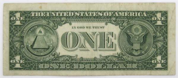 Банкнота 1 доллар США 1969 года