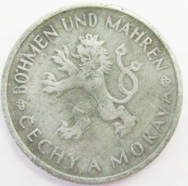 Монета 1 крона 1942 года Богемия и Моравия Монета 1 крона 1942 года Богемия и Моравия