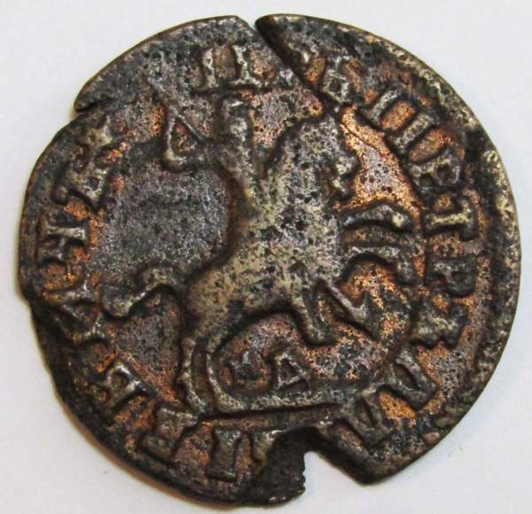 Монета 1 копейка Российской Империи 1714 Петр 1, арт 3