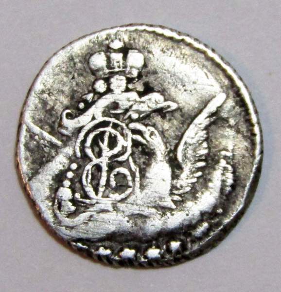 Монета 5 копеек 1758 г. СПБ. Российская Империя, Елизавета I. Орел в облаках, арт 2 Монета 5 копеек 1758 г. СПБ. Российская Империя, Елизавета I. Орел в облаках, арт 2