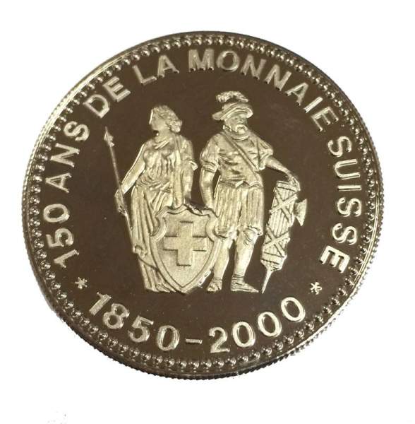 Памятный жетон «150 лет единой денежной системе», Швейцария