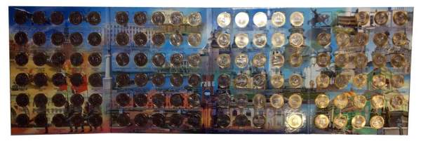 Набор биметаллических монет РФ 2001-2018 гг. (все, кроме редких)