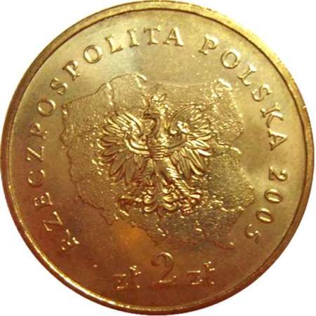 Монета 2 злотых Польша Воеводство Великопольское, 2005