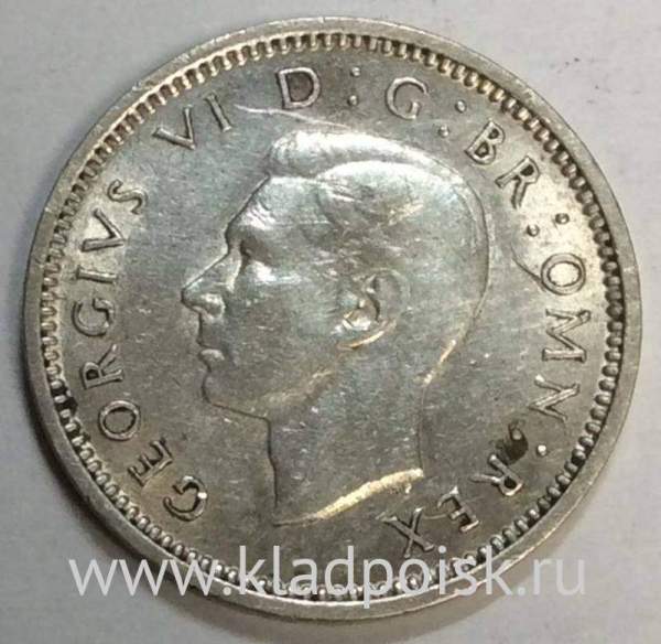 Монета 3 пенса 1940 года Великобритания Монета 3 пенса 1940 года Великобритания