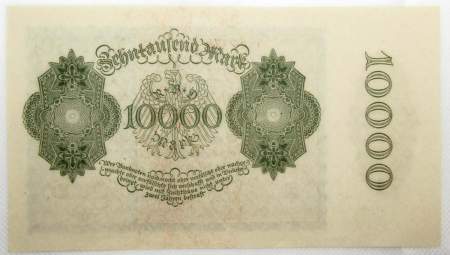 Банкнота 10000 марок 1922 года - Веймарская Республика Банкнота 10000 марок 1922 года - Веймарская Республика