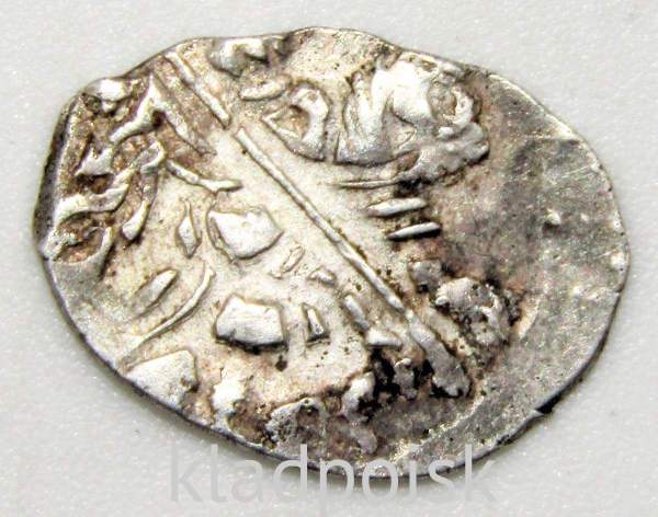 Копейка серебро Михаил Фёдорович (чешуя), 1613-1645 гг. Псковский денежный двор, арт 4