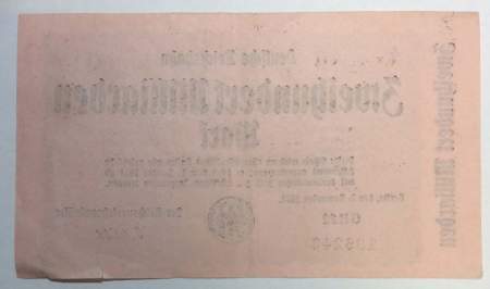 Банкнота 20 миллиардов марок 1924 года - Веймарская Республика