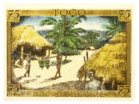 Нотгельд 75 пфеннигов 1922 года Германия - Колонии, Юго-западная африка