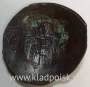 Монета Византии Аспрон-трахи Император Исаак II Ангел. 1185-1195 гг, 1203-1204 гг.