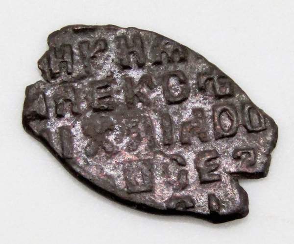 Копейка медь Алексей Михайлович (чешуя), Медный бунт, Москва, Новый монетный двор, арт 6 Копейка медь Алексей Михайлович (чешуя), Медный бунт, Москва, Новый монетный двор, арт 6