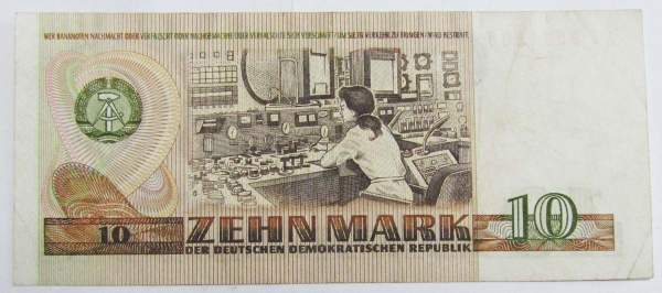 Банкнота 10 марок ГДР 1971 года