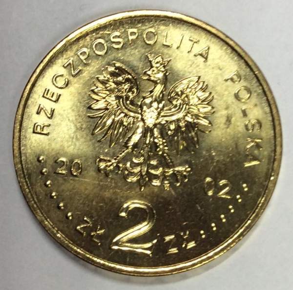 Монета 2 злотых Польша, Чемпионат мира по футболу Корея/Япония 2002