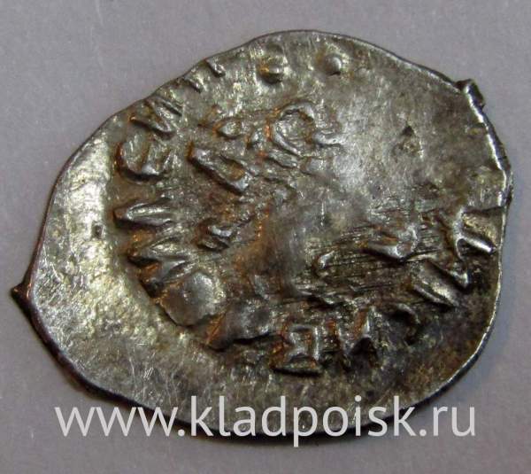 Денга Василий II Васильевич «Тёмный», серебро, Голова/всадник, арт 8 Денга Василий II Васильевич «Тёмный», серебро, Голова/всадник, арт 8