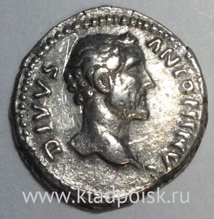 Монета Денарий Рим Император Тит Аврелий Антонин Пий, 138-161 гг.
