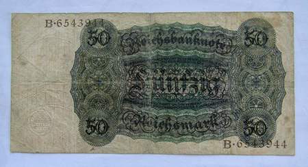 Банкнота 50 марок 1924 года - Веймарская Республика