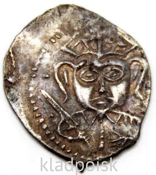 Денга Псковcкая, период самостоятельности, князь Довмонт/строчник, серебро