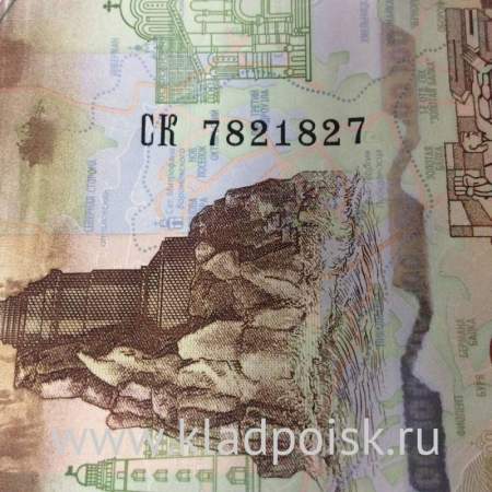 Бона 100 рублей, посвященная Крыму и Севастополю, серии СК номер 7821827