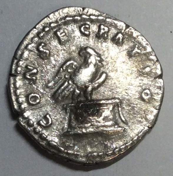 Монета Денарий Рим Император Тит Аврелий Антонин Пий, 138-161 гг.